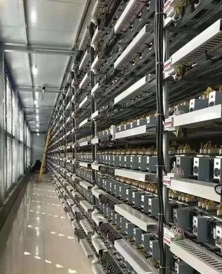 Vast mining farm hosting multiple Bitcoin miners securely