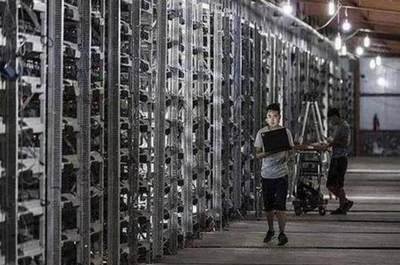 Modern mining farm showcasing advanced mining machines